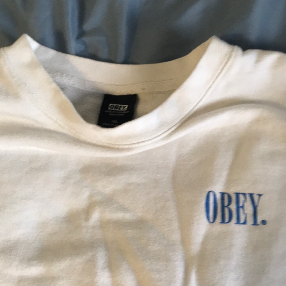 Obey White Crewneck sweatshirt
